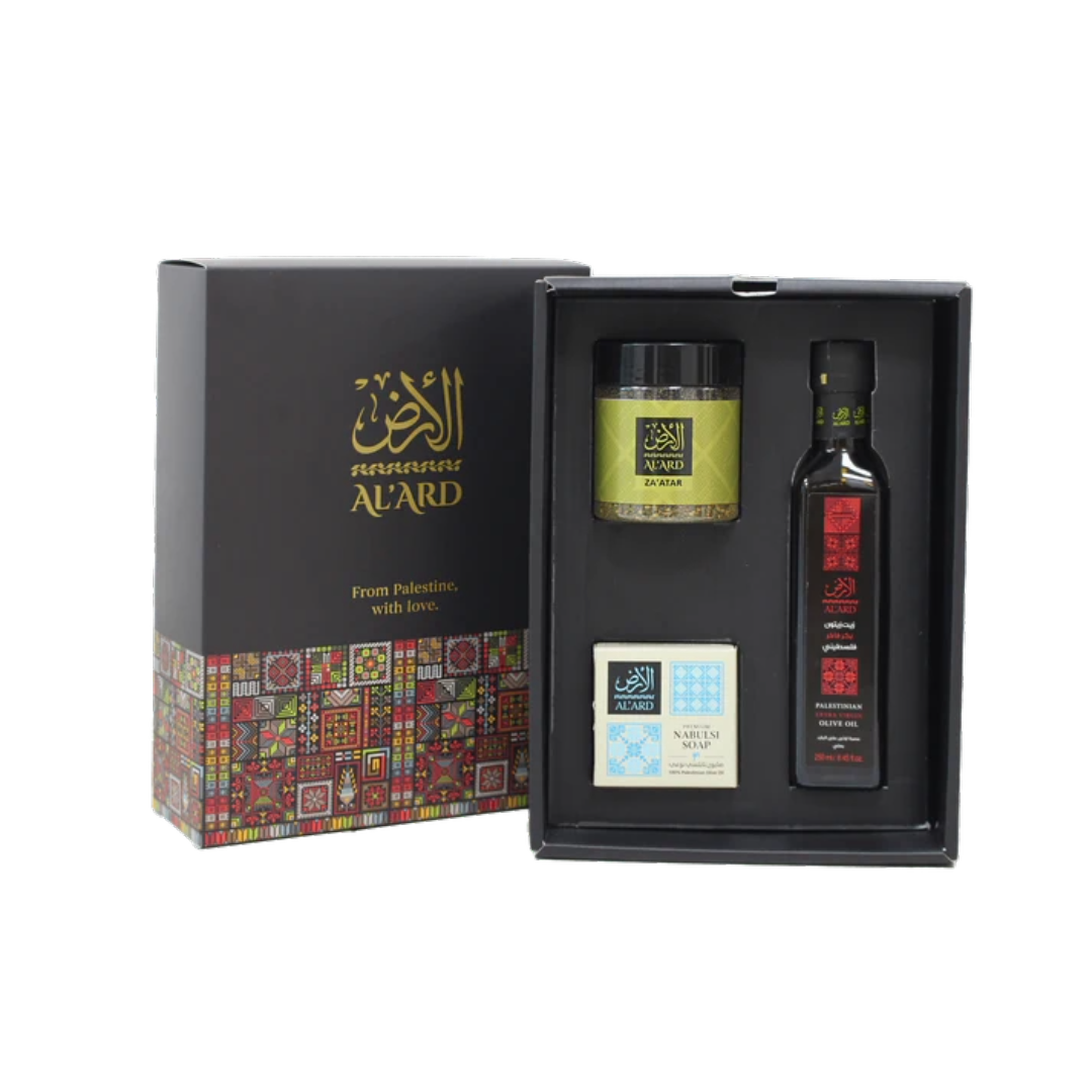 Cutii Cadou Tip 1 cu Produse Palestiniene – 100% Naturale & Autentice